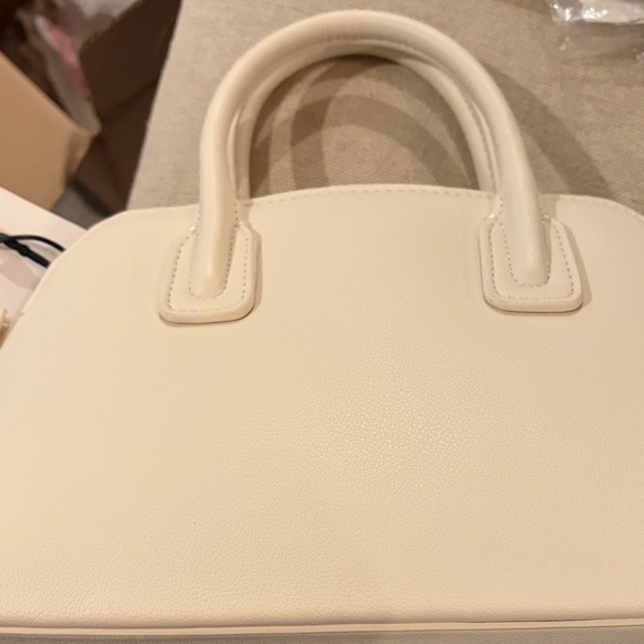 MANGO Off-White Double-Handle Bowling Bag/NWT - Picture 12 of 14